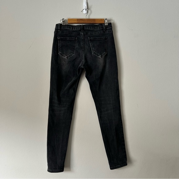ACNE STUDIOS Women Skin 5 Used Faded Black Skinny Slim Fit Jeans Size W28 L34 - Picture 5 of 8